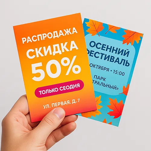 Листовки, виды