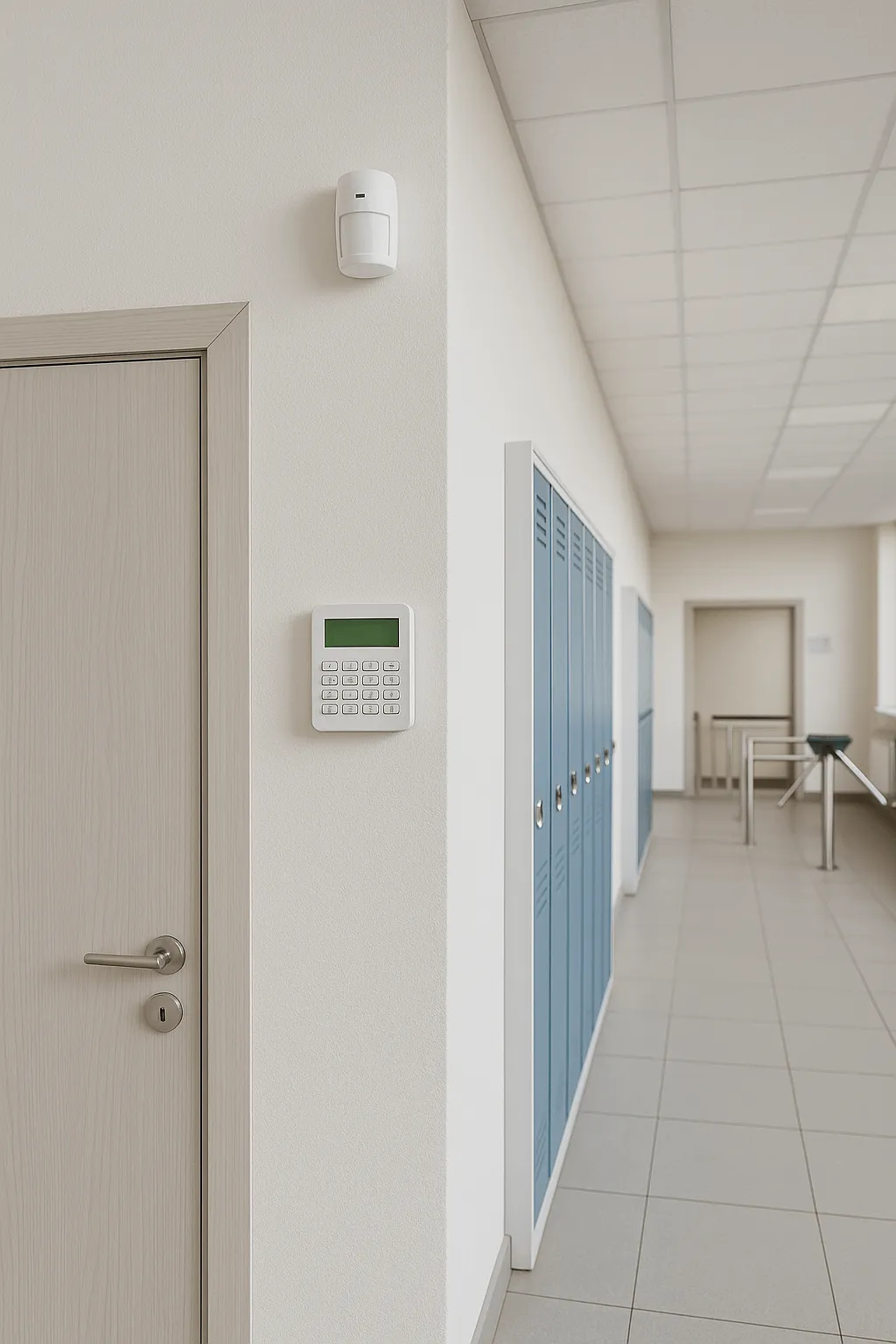 Установка сигнализации, учебное заведение