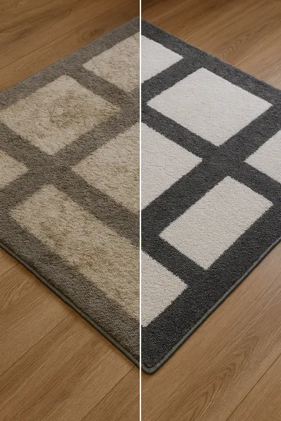 Чистка ковров Турксибский район, до и после