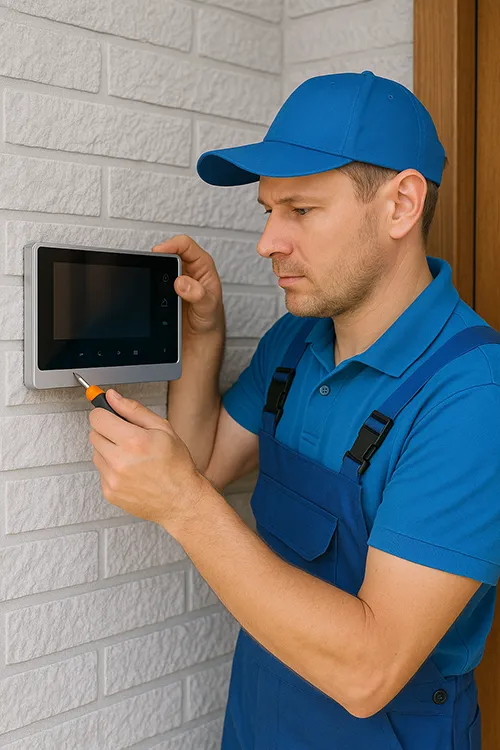 Установка домофона, пример работы