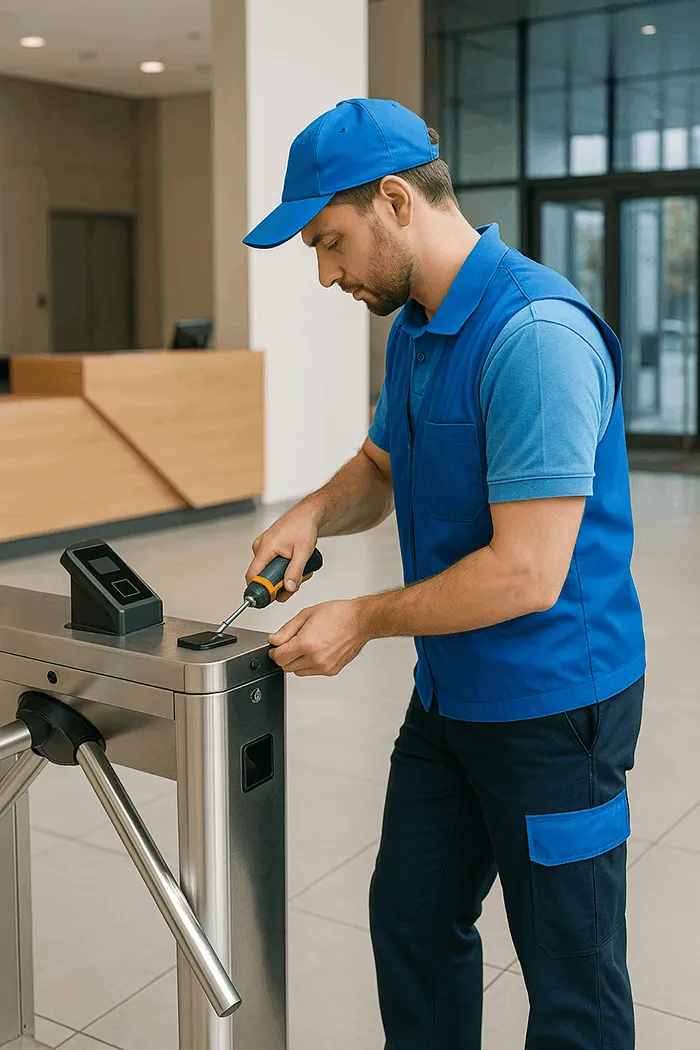 СКУД, установка