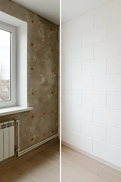 Утепление стен, истории заказв