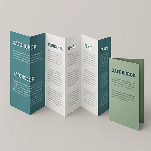 Буклеты, виды