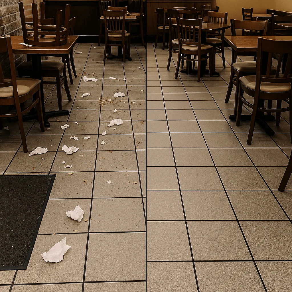 Текущая уборка ресторана