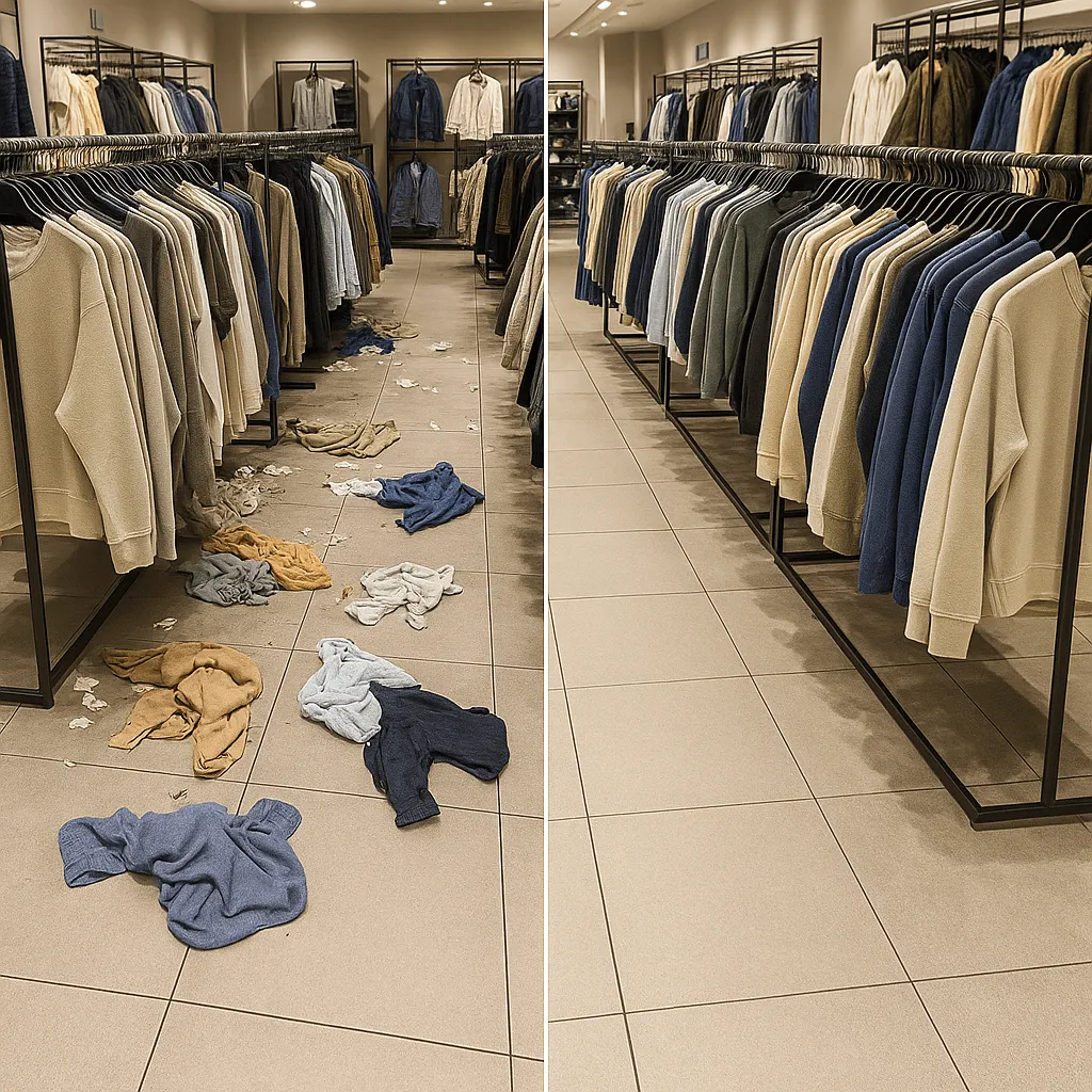 Текущая уборка магазина