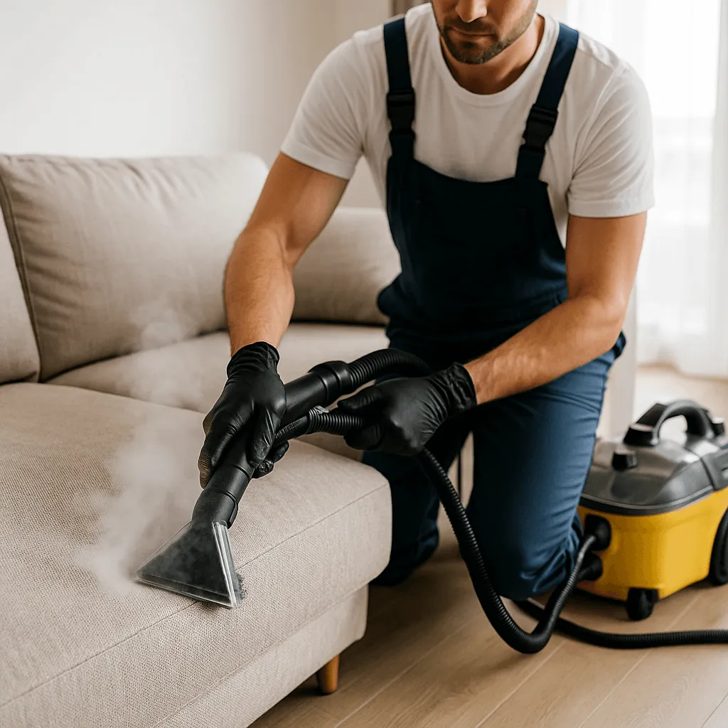 Клининг с пароочистителем мягкой мебели