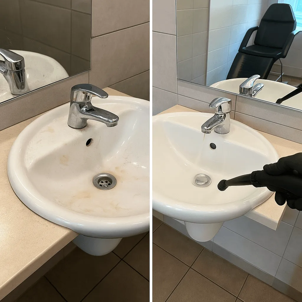 Уборка с пароочистителем салона красоты