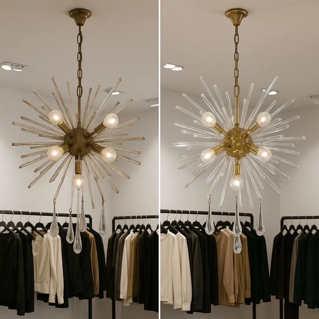 Мойка дизайнерской люстры