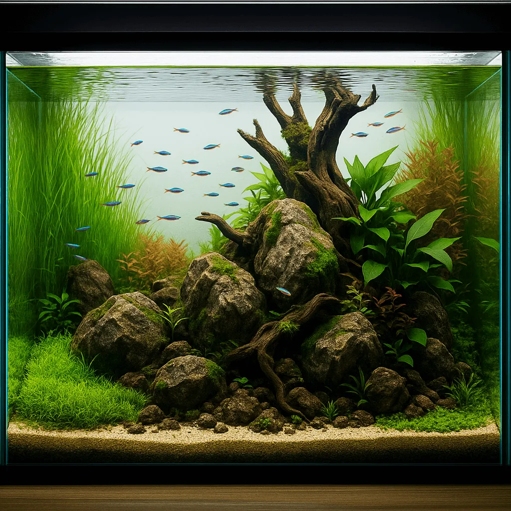 Чистка аквариума-биотоп