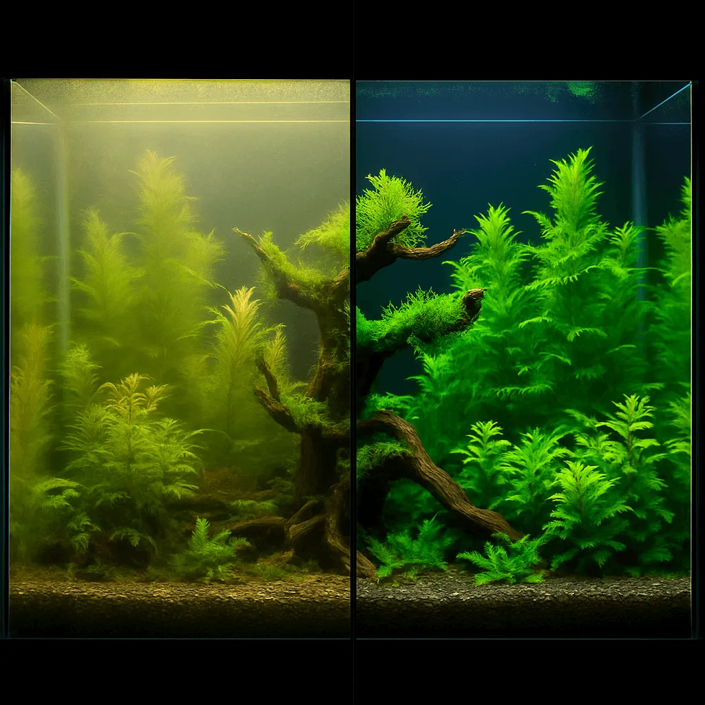 Чистка аквариума-травника