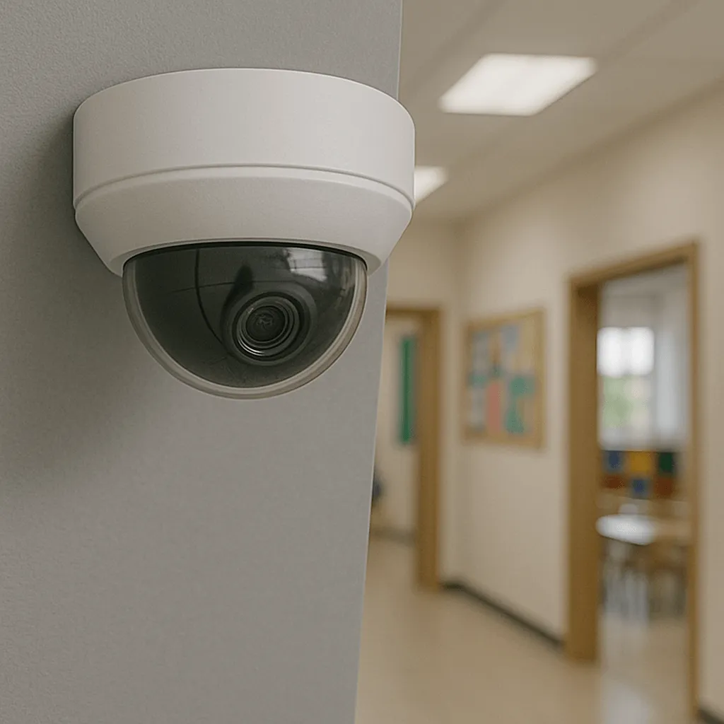 Видеонаблюдение, школа