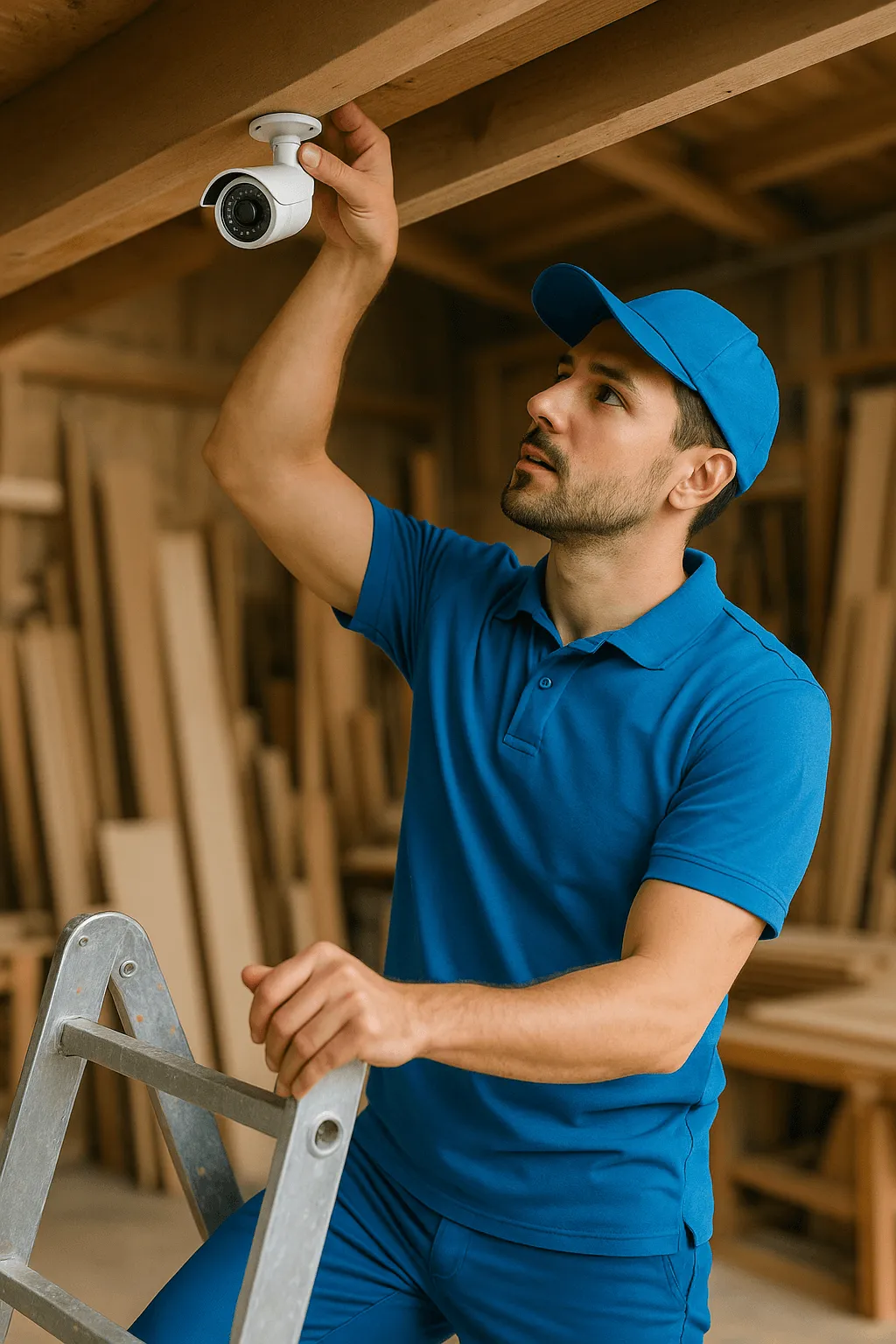 Видеонаблюдение, в цеху