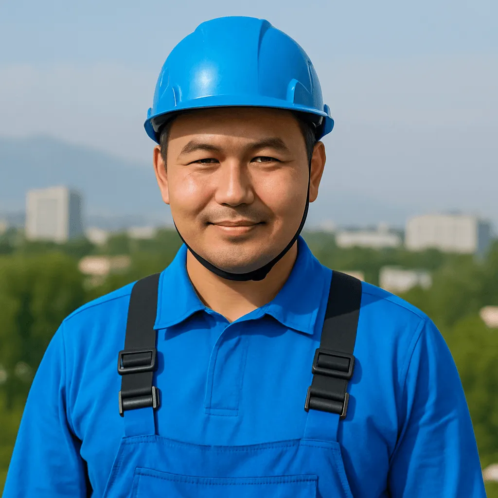 Команда высотного клининга