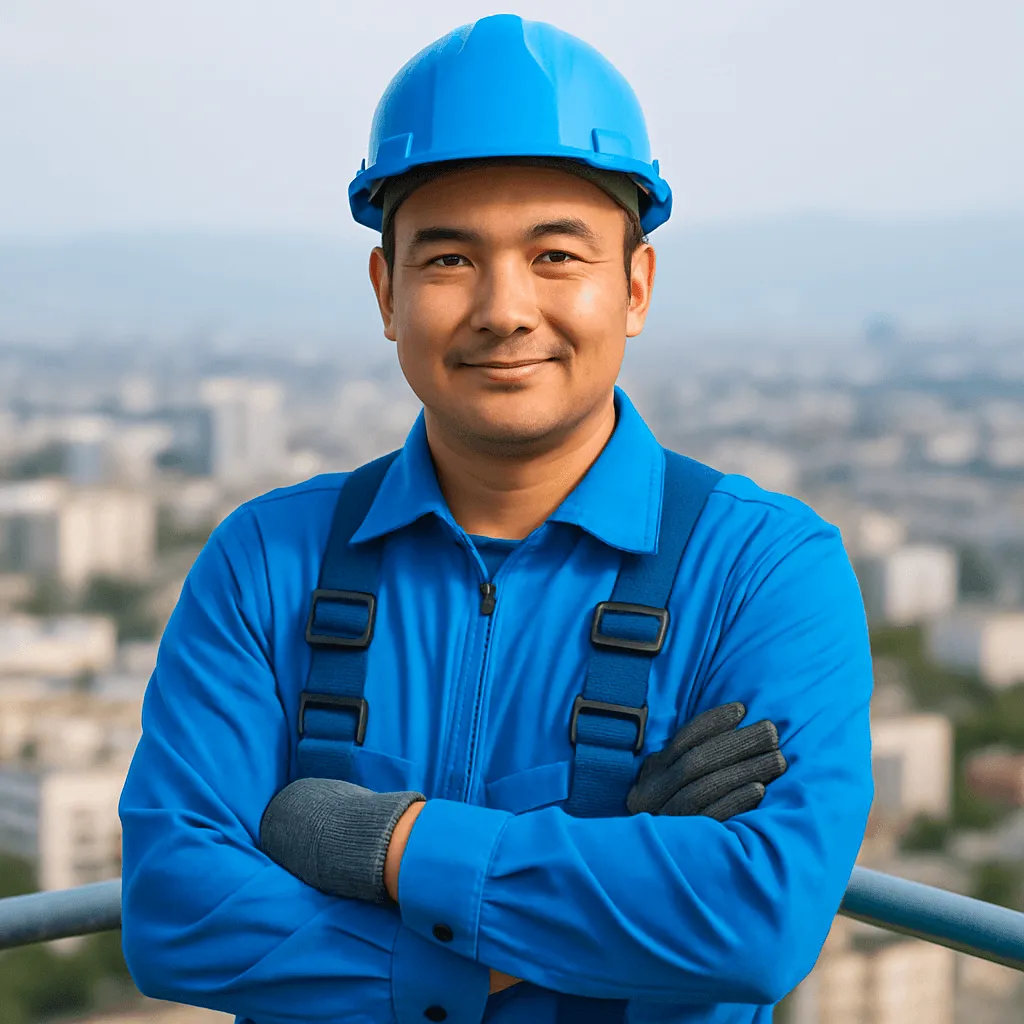 Команда высотного клининга