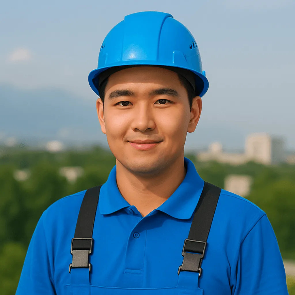 Команда высотного клининга