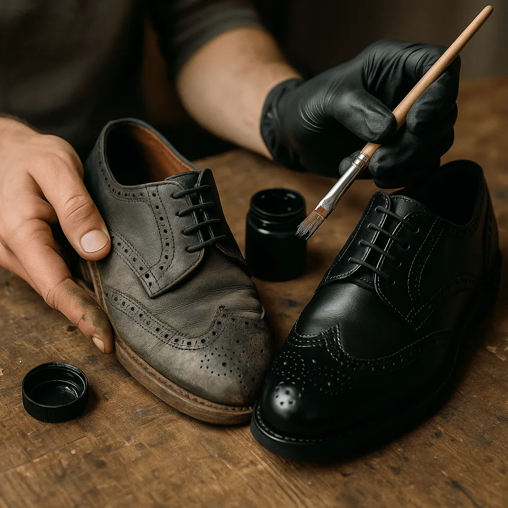 Покраска обуви