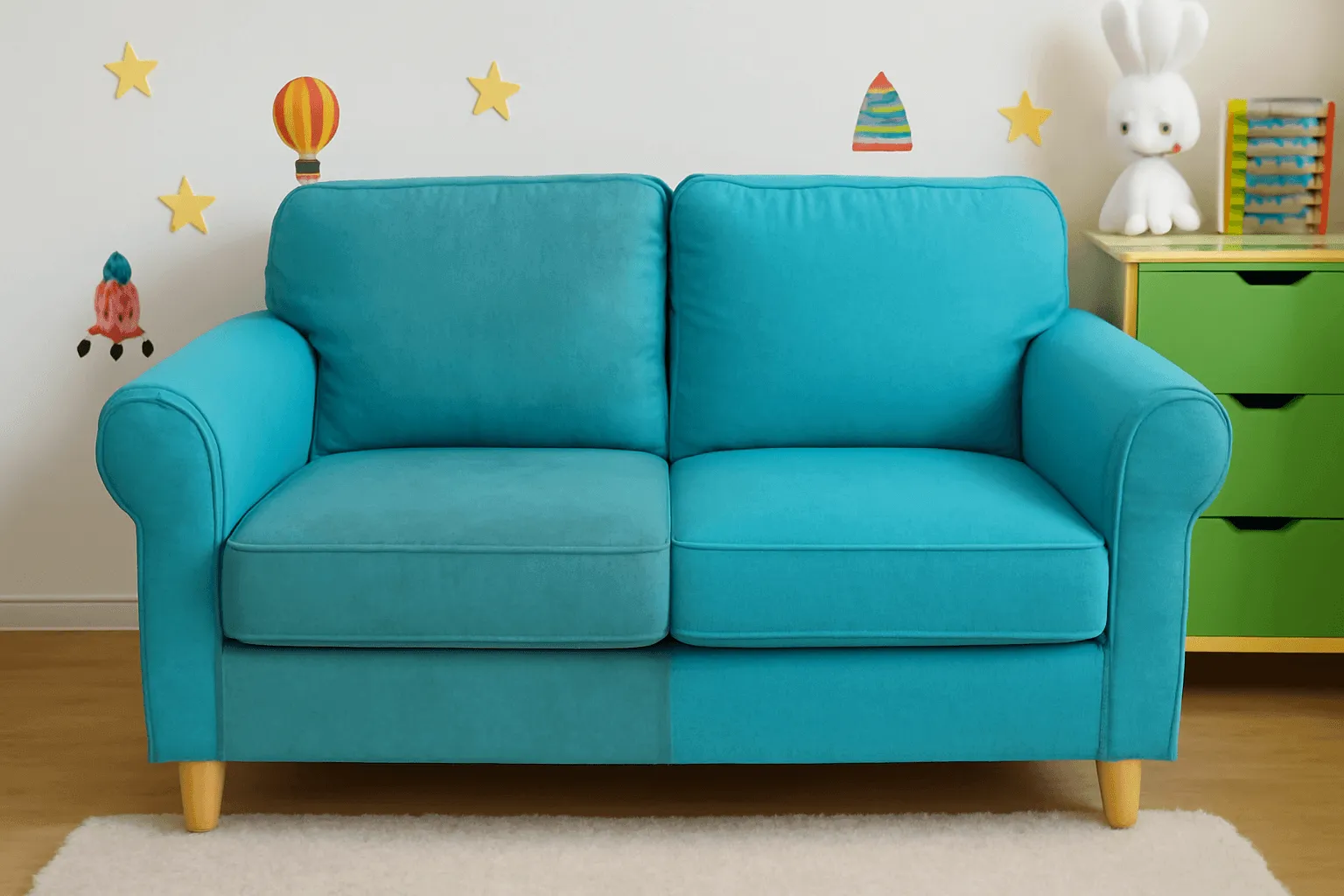 Сухая химчистка дивана с антибактериальным очищением