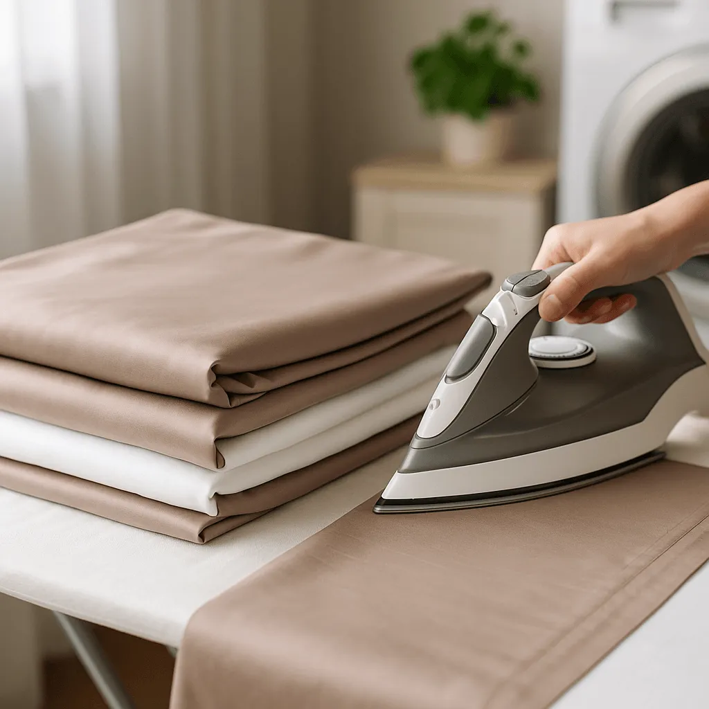 Стирка и глажка сатинового постельного белья