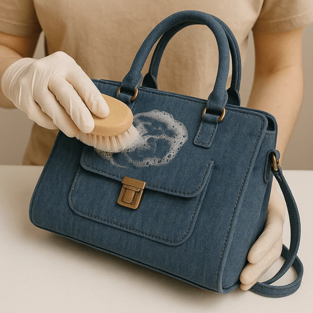 Чистка сумки из ткани