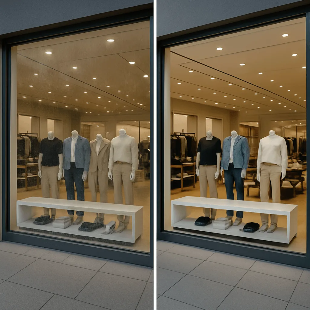 ВИП уборка магазина с мойкой витрин