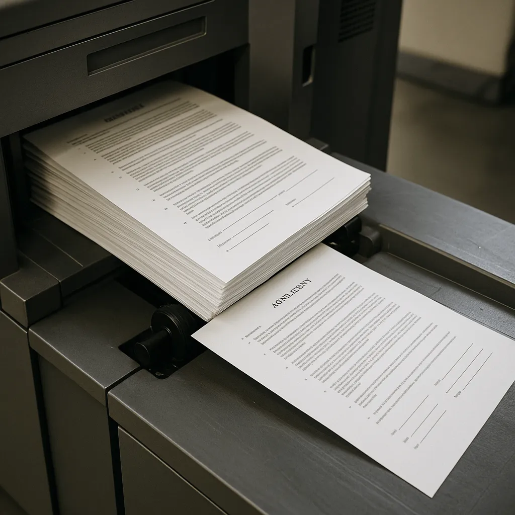 печать договоров