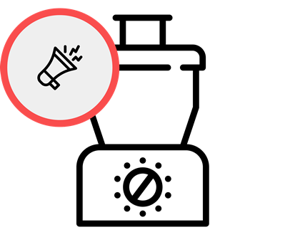 Кухонный комбайн сильно шумит