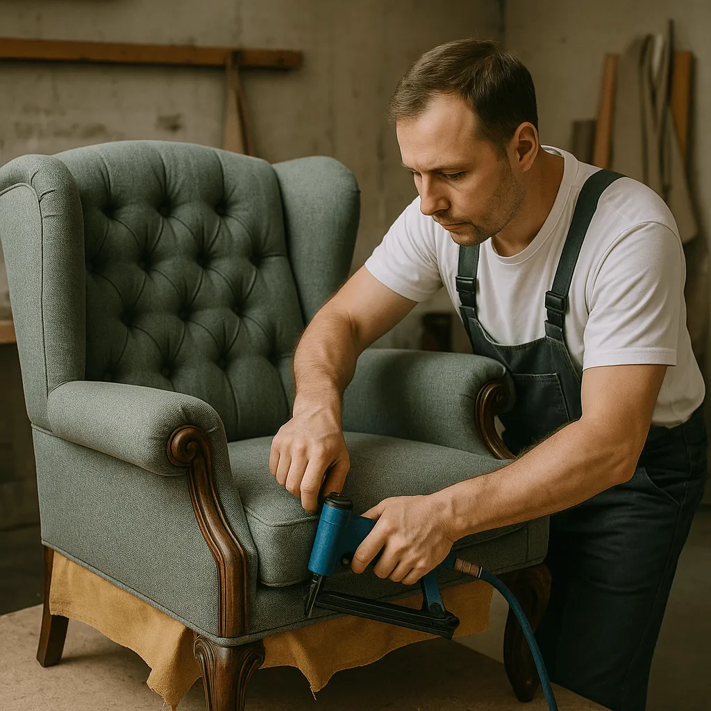 перетяжка кресла