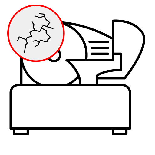 Механические повреждения слайсера