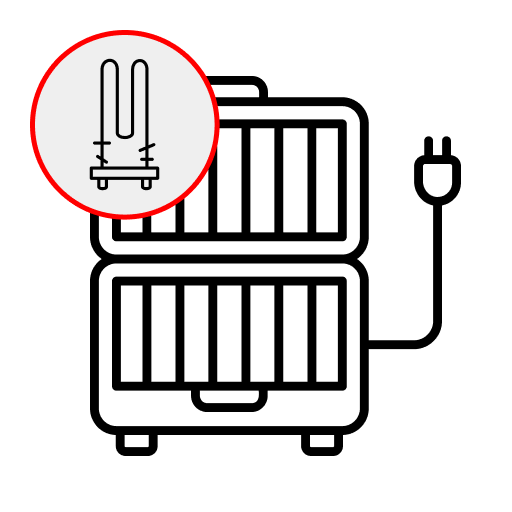 Неисправен нагревательный элемент электрогриля