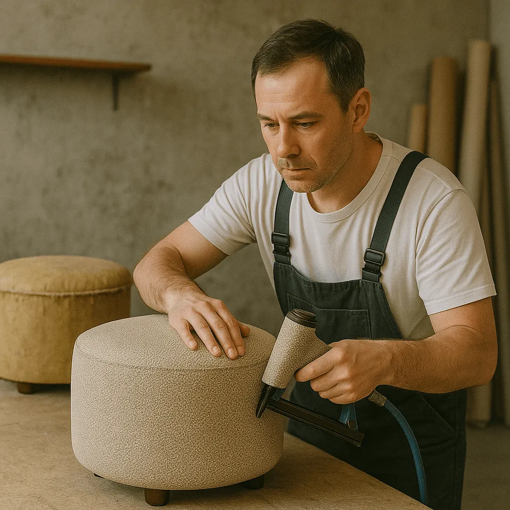 перетяжка пуфов