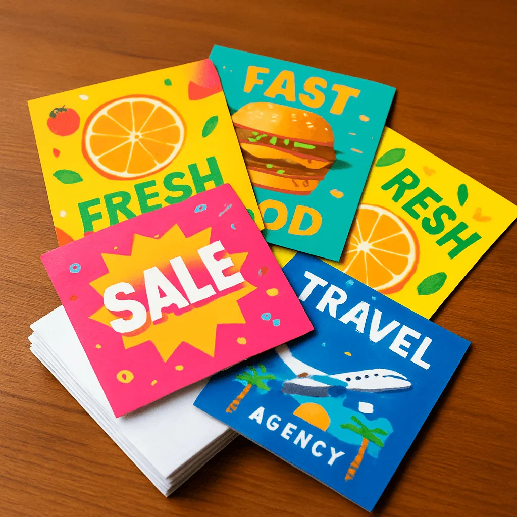 Яркие рекламные листовки