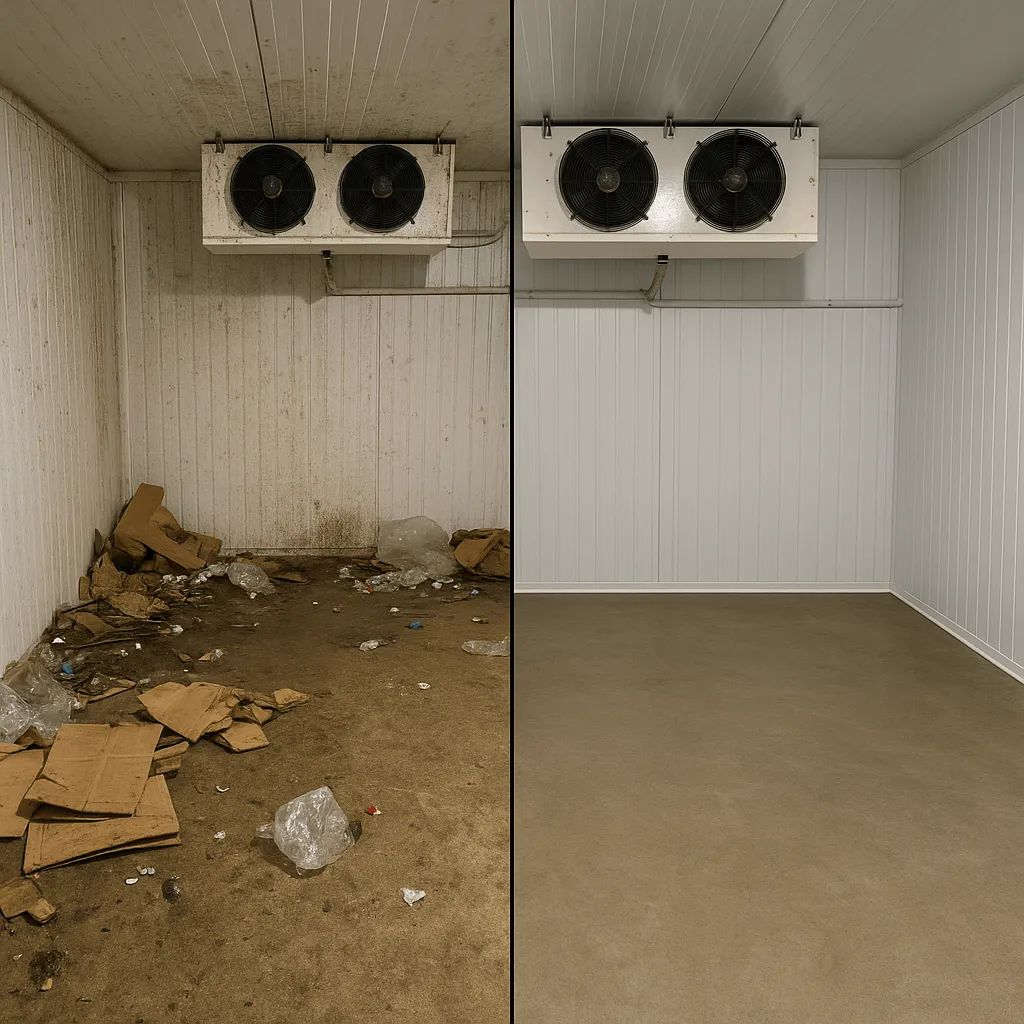 уборка склада с холодильниками