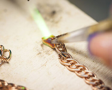 Пайка порванной цепочки