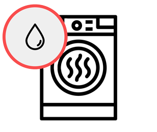 Сушильная машина течёт